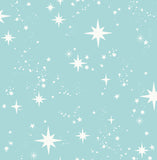 4203-27567 Twinkle Light Blue Starry Skies Wallpaper