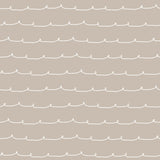  4203-27569 Wiggle Line Taupe Stripe Wallpaper