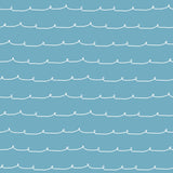 4203-27572 Wiggle Line Blue Stripe Wallpaper