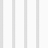 4203-27577 Bobbin Stripe Grey Scalloped Wallpaper