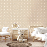  4203-27581 Starry Motif Light Brown Geometric Wallpaper