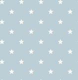 4203-27583 Starry Motif Light Blue Geometric Wallpaper