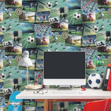 4203-27591 Football Fan Multicolor Soccer Wallpaper