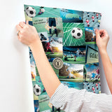 4203-27591 Football Fan Multicolor Soccer Wallpaper