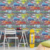 4203-27592 Graffiti Wall Multicolor Street Styles Wallpaper