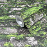 45731 Stone optic Green Wallpaper