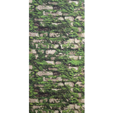 45732 Light gray Green faux old distressed mossy bricks moss background wallpaper 3D