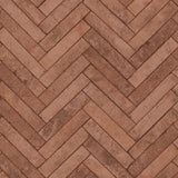 45763 Brick Herringbone Red Wallpaper