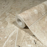 45766 Tile optic Beige Wallpaper