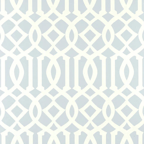 5003363 Imperial Trellis Soft Aqua Wallpaper
