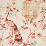 5004082 Oiseaux Et Fleurs Cinnabar Wallpaper