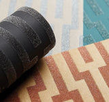 5005893 Metropolitan Fret Amber Wallpaper