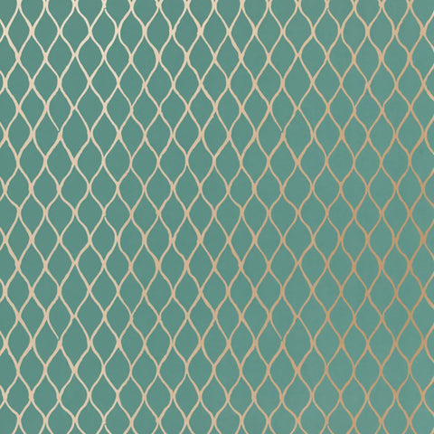 5005911 Valencia Turquoise Wallpaper