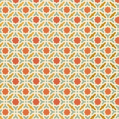 5005972 Serallo Mosaic Persimmon Wallpaper