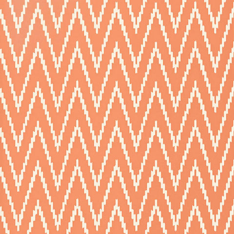 5005994 Kasari Ikat Terra Cotta Wallpaper