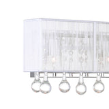 5005W32C-RC (W) Water Drop 5 Light Vanity Light With Chrome Finish