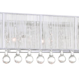 5005W32C-RC (W) Water Drop 5 Light Vanity Light With Chrome Finish