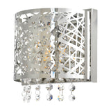 5008W7ST-R-1 Eternity 1 Light Bathroom Sconce With Chrome Finish