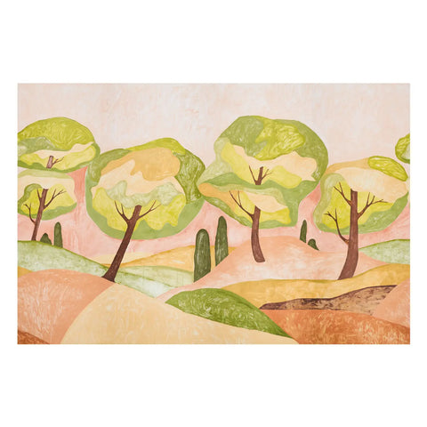 5014651 Forest Hills Panel Set Sunset Wallpaper 