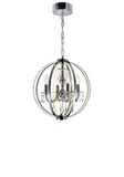 5025P16C-4 Abia 4 Light Up Chandelier With Chrome Finish