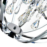 5025P22C-5 Abia 5 Light Up Chandelier With Chrome Finish