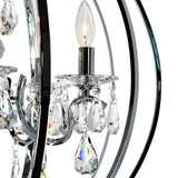 5025P22C-5 Abia 5 Light Up Chandelier With Chrome Finish