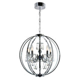 5025P22C-5 Abia 5 Light Up Chandelier With Chrome Finish