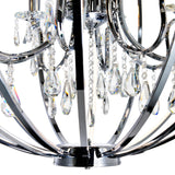 5025P34C-8 Abia 8 Light Up Chandelier With Chrome Finish