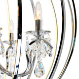 5025P34C-8 Abia 8 Light Up Chandelier With Chrome Finish