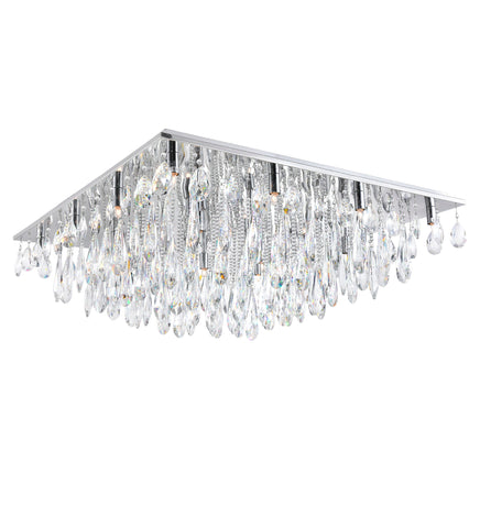 5034C24C-S Bianca 13 Light Flush Mount With Chrome Finish