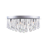 5035C24C-R Brianna 12 Light Flush Mount With Chrome Finish