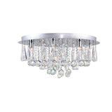 5035C24C-R Brianna 12 Light Flush Mount With Chrome Finish