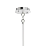 5062P24C (Clear + W) Radiant 12 Light Drum Shade Chandelier With Chrome Finish