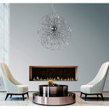 5066P35C Cherry Blossom 32 Light Chandelier With Chrome Finish