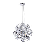 5067P19C Swivel 12 Light Chandelier With Chrome Finish