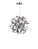 5067P19C Swivel 12 Light Chandelier With Chrome Finish