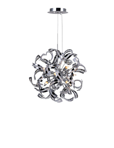 5067P19C Swivel 12 Light Chandelier With Chrome Finish