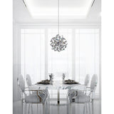 5067P22C Swivel 14 Light Chandelier With Chrome Finish