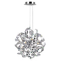 5067P29C Swivel 18 Light Chandelier With Chrome Finish