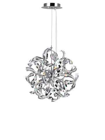 5067P29C Swivel 18 Light Chandelier With Chrome Finish