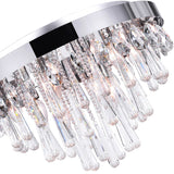 5078C20C Vast 8 Light Flush Mount With Chrome Finish