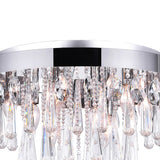 5078C20C Vast 8 Light Flush Mount With Chrome Finish