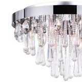 5078C20C Vast 8 Light Flush Mount With Chrome Finish