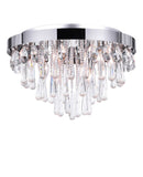 5078C20C Vast 8 Light Flush Mount With Chrome Finish