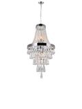 5078P16C Vast 6 Light Chandelier With Chrome Finish