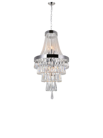 5078P16C Vast 6 Light Chandelier With Chrome Finish