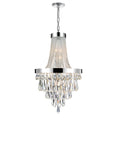 5078P24C (Clear) Vast 13 Light Down Chandelier With Chrome Finish