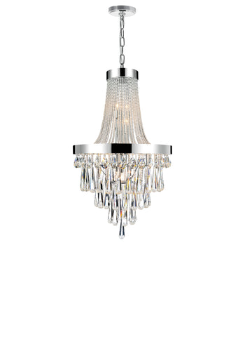 5078P24C (Clear) Vast 13 Light Down Chandelier With Chrome Finish