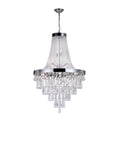 5078P32C (Clear) Vast 17 Light Down Chandelier With Chrome Finish