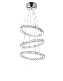 5080P16ST-3R Ring LED Chandelier With Chrome Finish